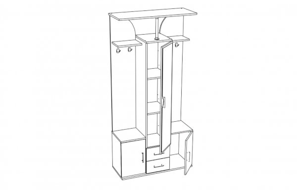 Шкаф комбинированный кармен 6
